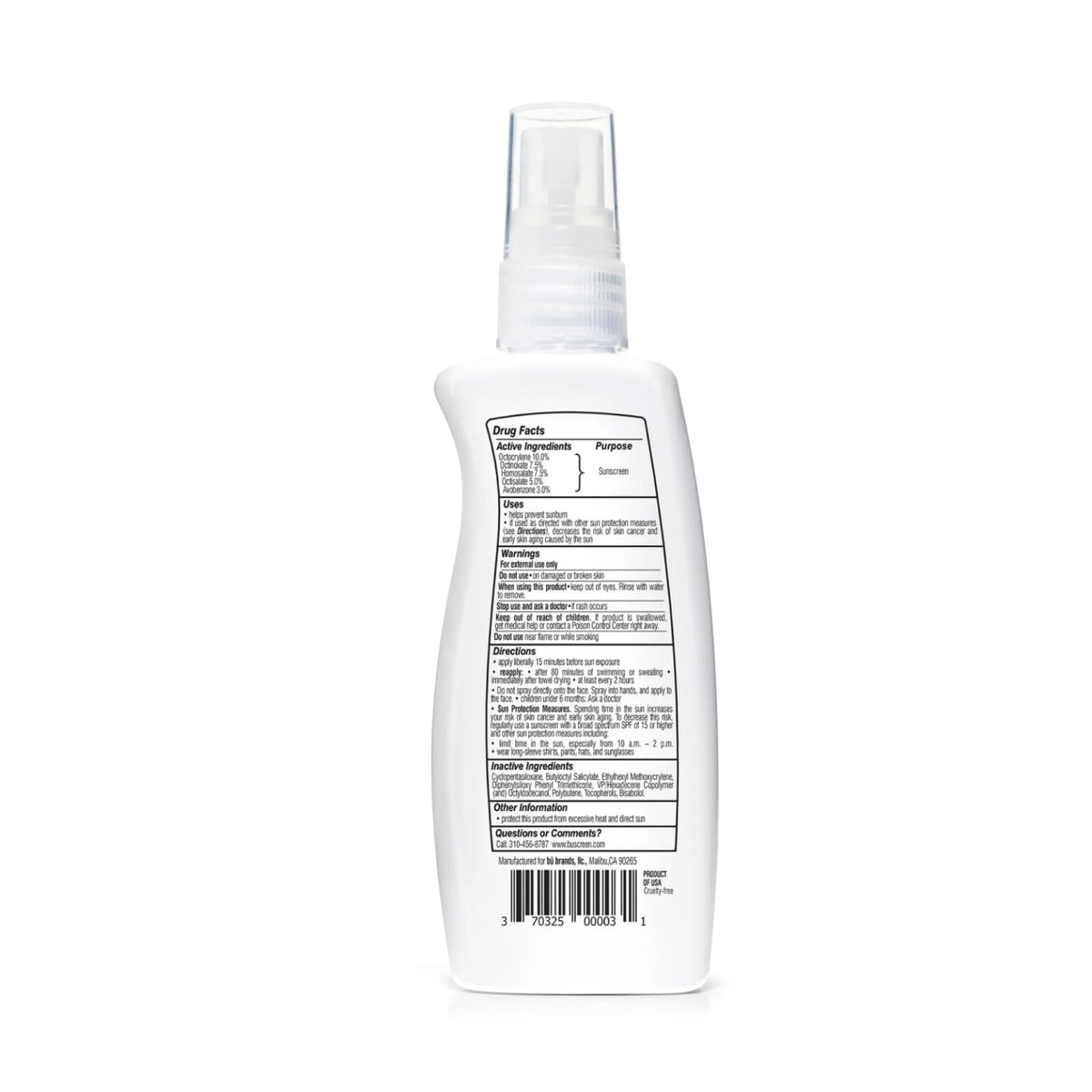 BU SPF 50 Kids Sunscreen Spray for Face and Body Non Aerosol - bü Official Imagery - 3