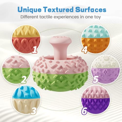 Fidget Toys for Adults, 6PCS Sensory Thumb Rocker, Textured - Product Imagery