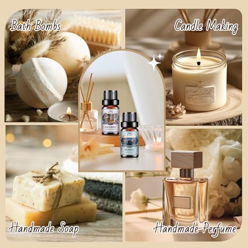 Hotel Diffuser Oils Gift Set - 6x10ML Luxury Fragrance Oil - Product Imagery