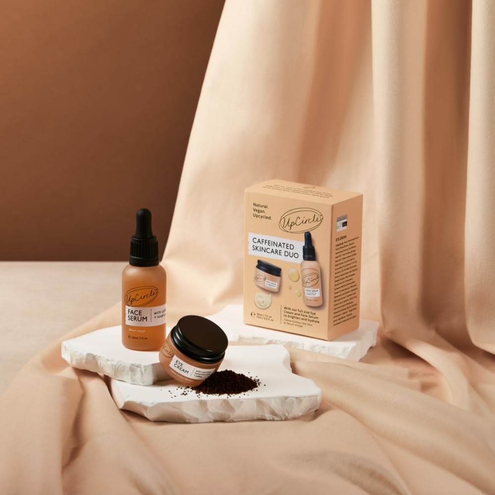 UpCircle Caffeinated Duo – Our Face Oil and Eye Cream Duo – Vitamin C, - UPCIRCLE Official Product View 3