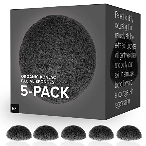 Minamul Konjac Exfoliating Organic Facial Sponge Set, Gentle daily face scrub - - MINAMUL Official Product View 1