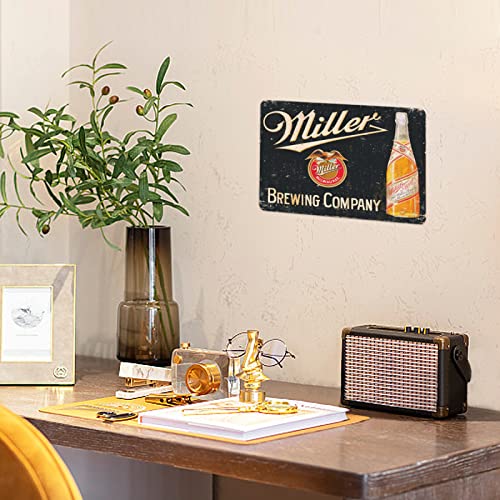Vintage Beer Signs Collection - 4 Piece Bundle for Bar & Home - Product Imagery