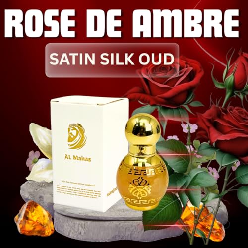 Rose De Ambre (10 ML) Long Lasting Unisex 100% Pure Perfume Oil. - Product Imagery