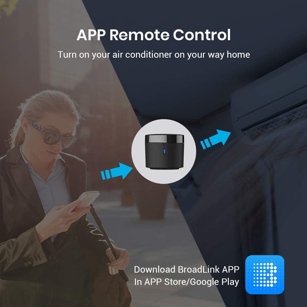 BroadLink RM4mini IR Smart Home Hub AC Univeral Remote with - Broadlink Official Imagery - 6