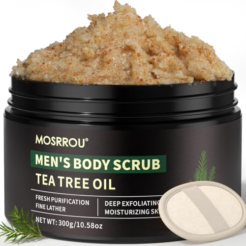 MOSRROU Men's Body Scrub Tea Tree Oil Exfoliating Body Wash Body Scrub - MOSRROU Official Product View 1