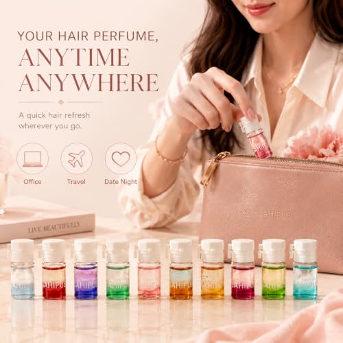 Hair Perfume Oil, 40 Mini Capsules Hair Serum for Women, - Product Imagery