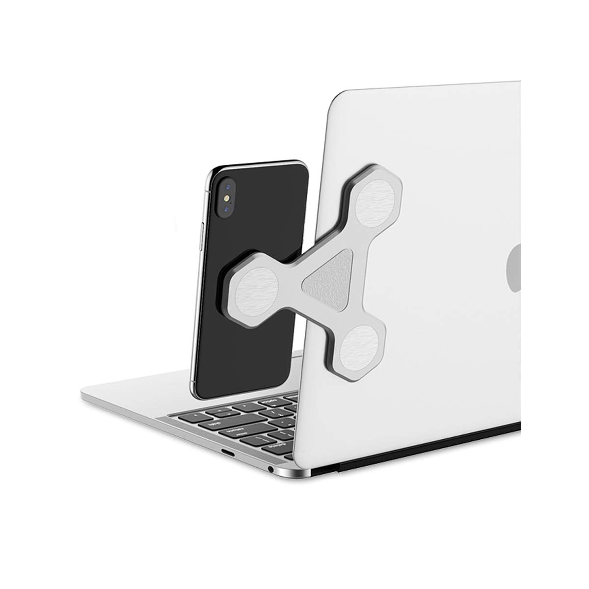 xcivi Magnetic Screen Side Phone Mount for Laptop & Monitor Screen Setup