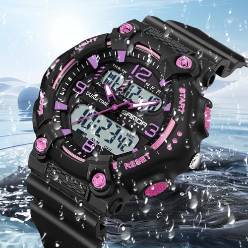 Gosasa Fashion Men's Women's Digital Analog Sports Watch Dual - Product Imagery