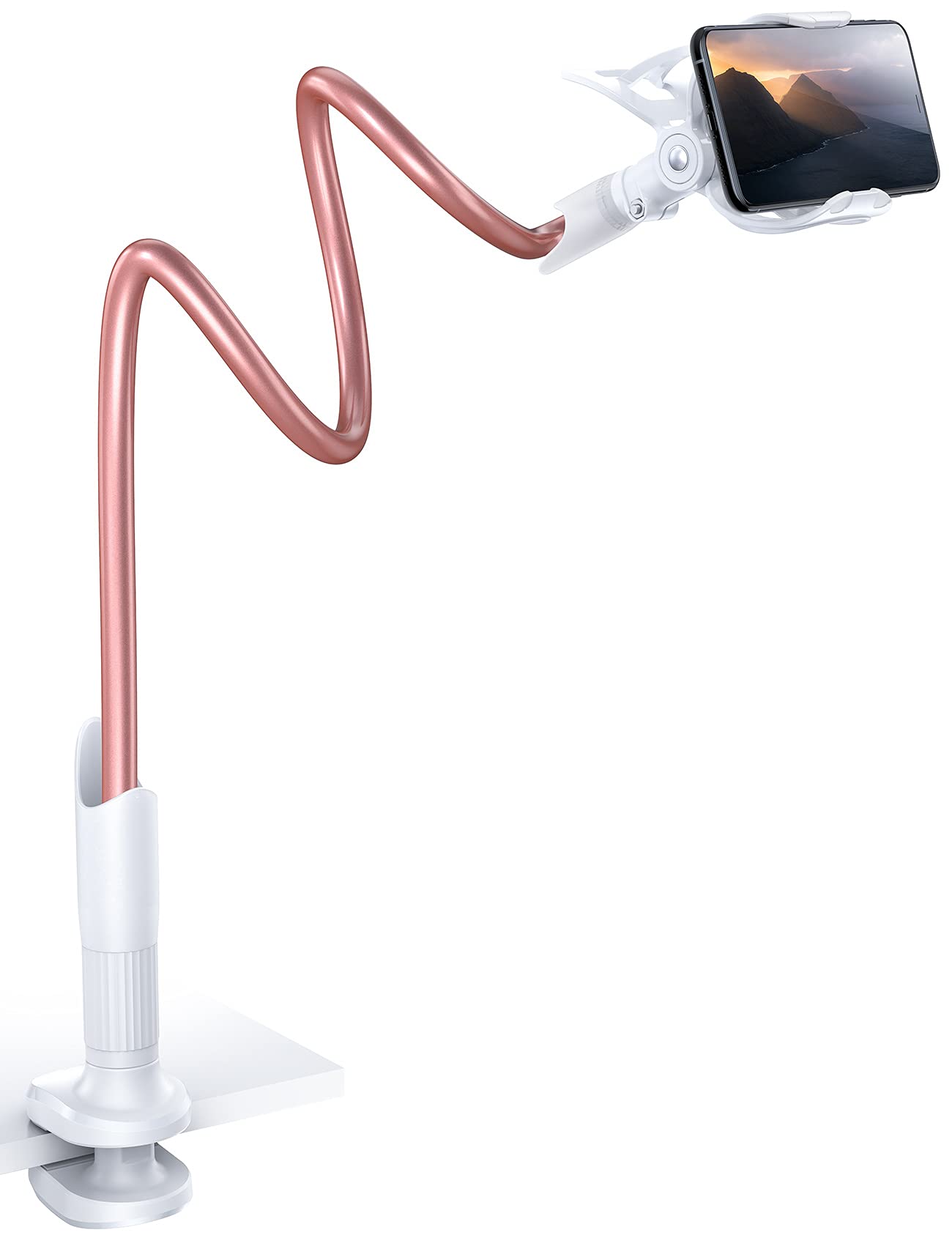 Lamicall Gooseneck Bed Phone Holder 33.4" Full Adjustable Flexibl by Lamicall - Angle View 9