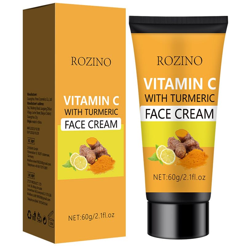 Turmeric Vitamin C Face Cream, Anti-Aging Cream, Firming - Product Imagery