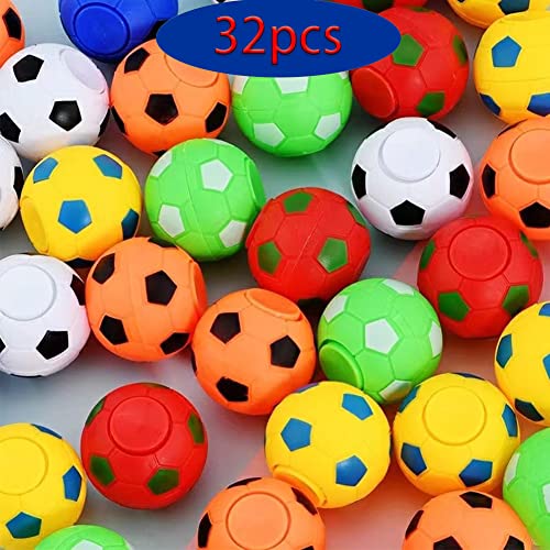 32 PCS Mini Fidget Spinners Soccer Ball Toys for Kids, Soccer - Product Imagery