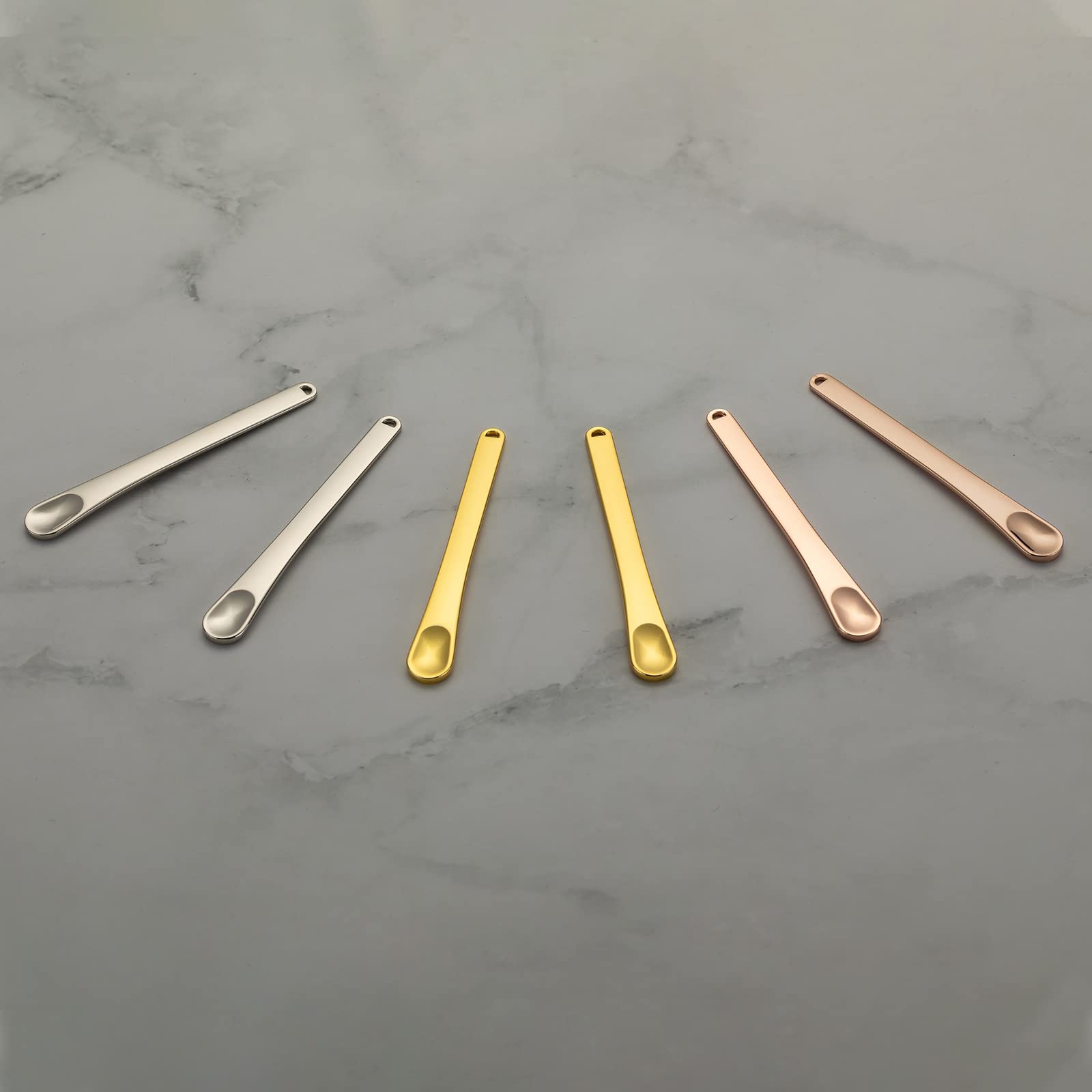 Metal Cosmetic Skincare Spatula, Mini Mask facial Reusable - Tekson