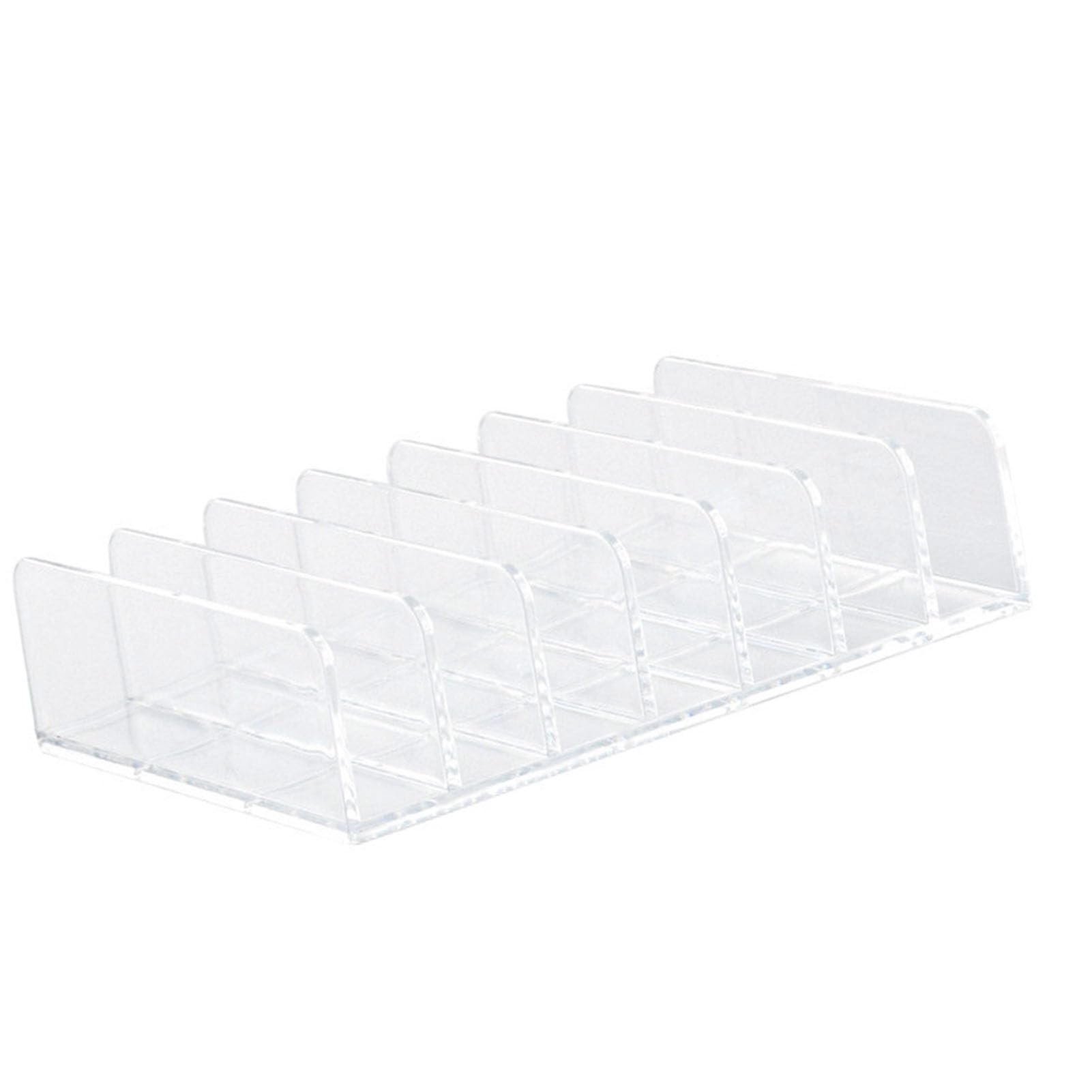 Pssopp Clear Makeup Palette Organizer 7 Slots Cosmetics Contour Storage Holder Makeup Stand Rack with Raised Dividers for Eyeshadow Blush Palettes Vanity Display (S 550ml 8000mah)