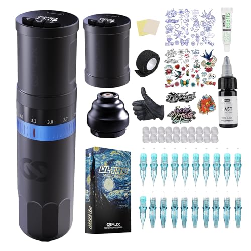 WJX W3 Wireless Tattoo Gun Kit 2 4 4 2mm Adjustable Stroke - WJX Official Imagery - 1