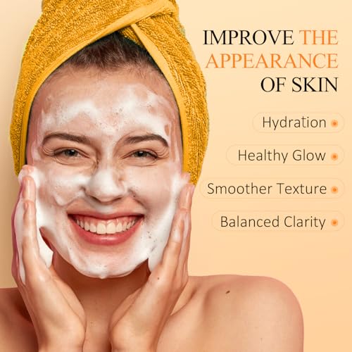 SHVYOG Vitamin C Turmeric Face Wash, Turmeric Foaming Facial - Product Imagery