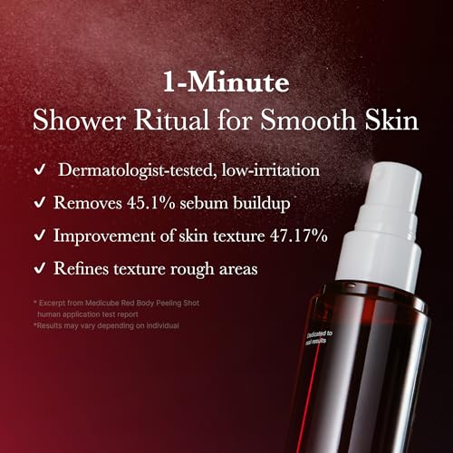 medicube Red Body Peeling Shot - AHA & BHA Exfoliating Body - Product Imagery