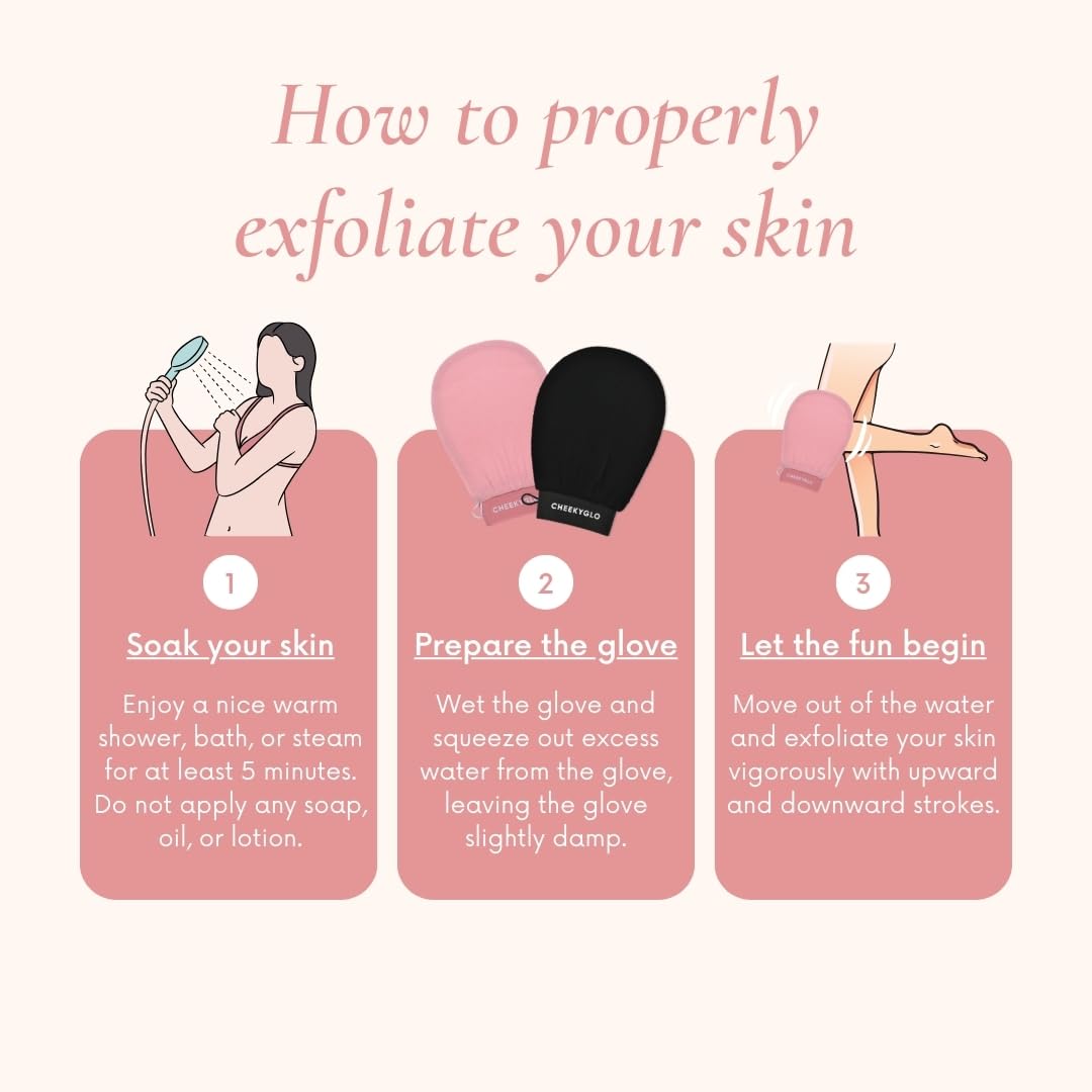 CheekyGlo Premium Exfoliating Glove   | 100% Vegan Viscose Body Scrub - View 10