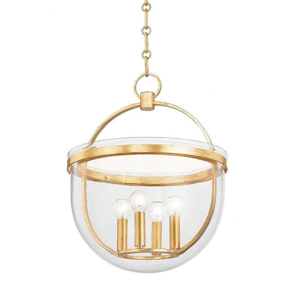 Hudson Valley Lighting Malloy 4-Light Lantern | Vintage Gold - Product Imagery