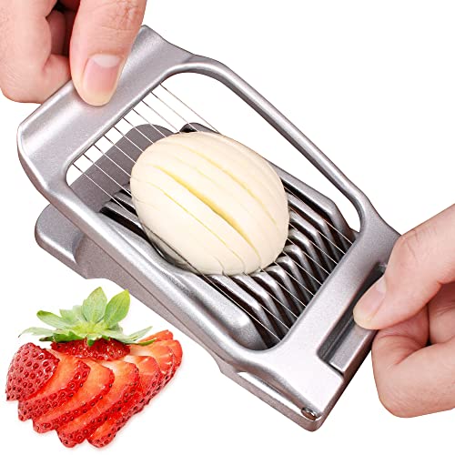 Egg Slicer for Hard Boiled Eggs Egg Cutter Strawberry Slicer - Product Imagery