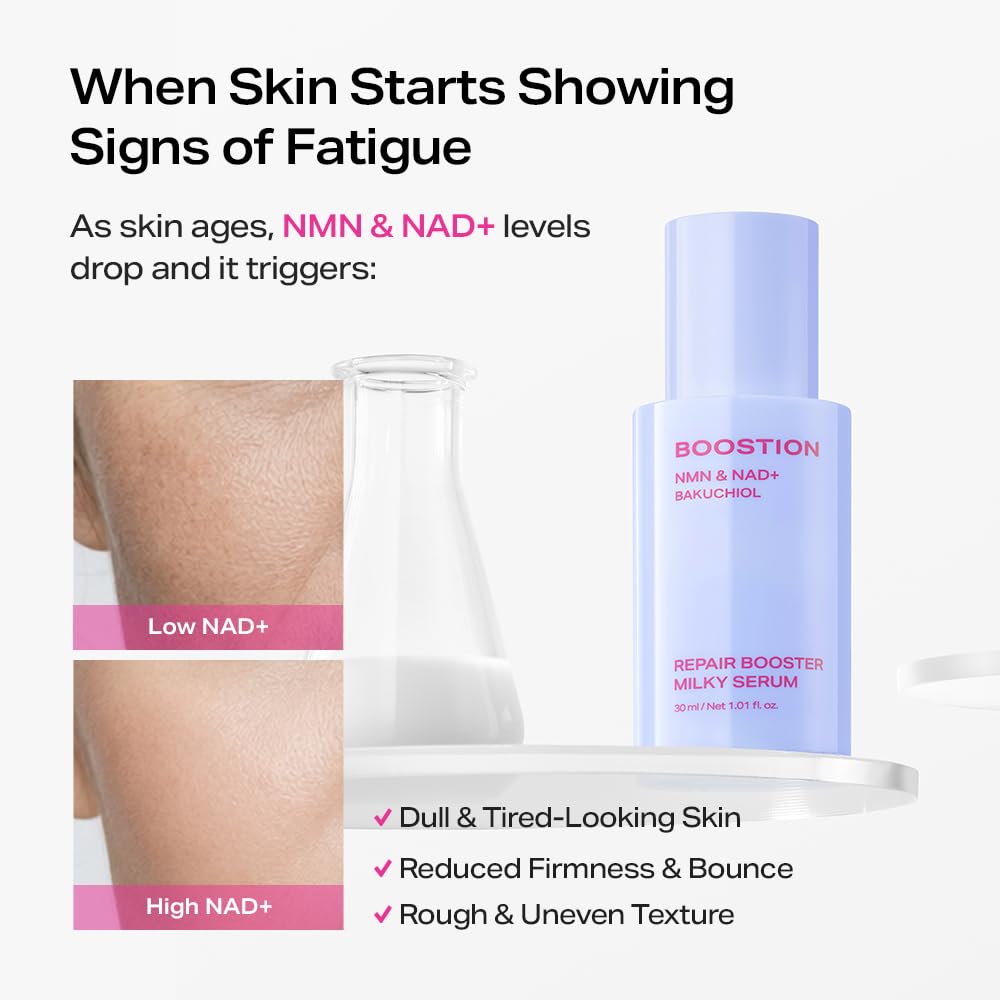 NAD Serum with NMN Bakuchiol for Face Anti Aging Firming - BOOSTION Official Imagery - 6