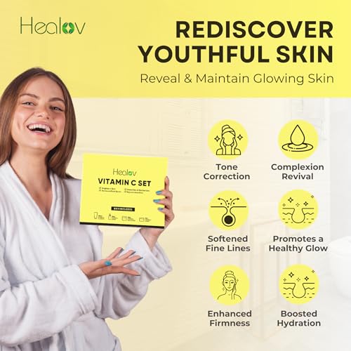 Vitamin C Skincare Set – Hydrating Facial Cleanser, Exfoliating - Product Imagery