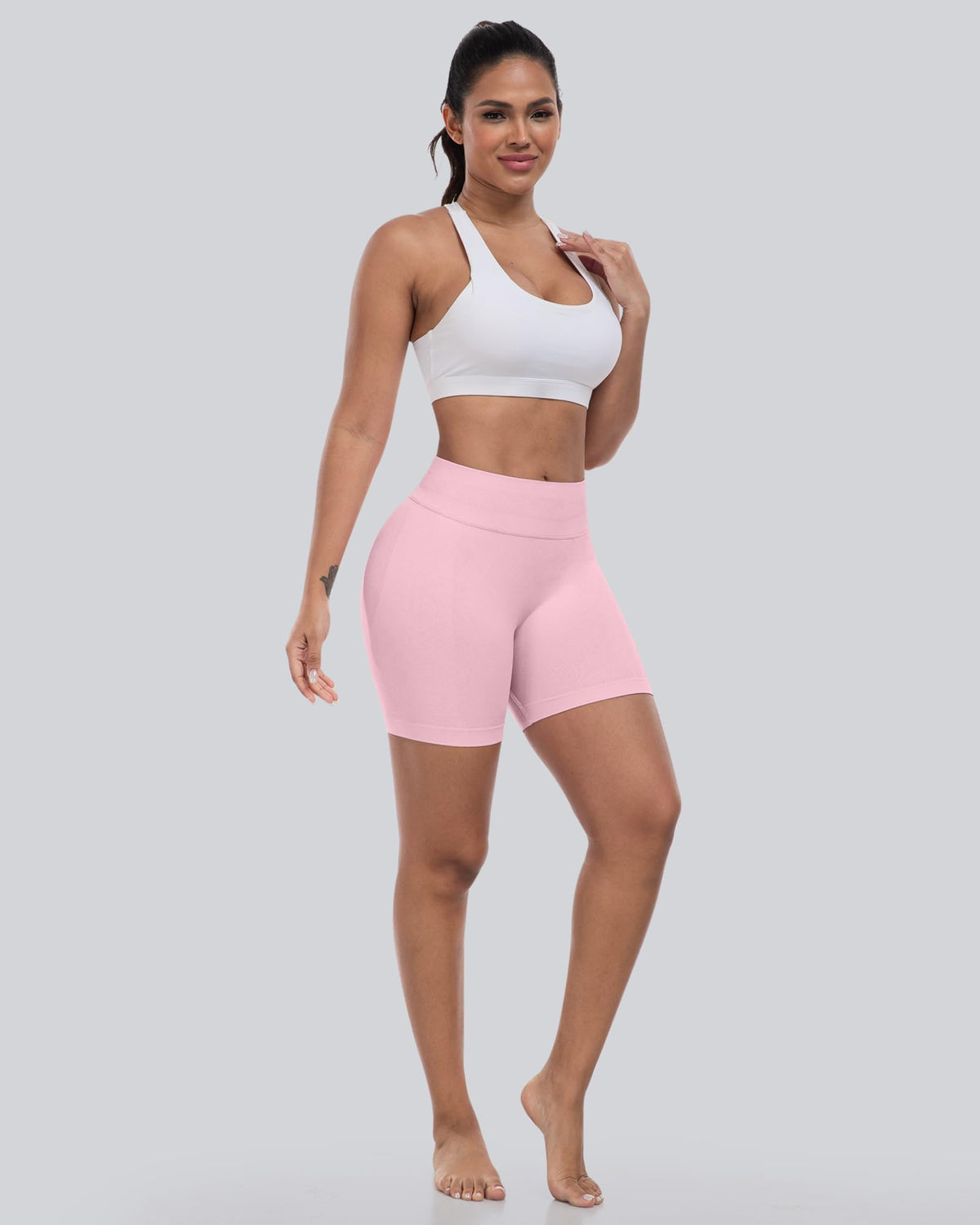 CHRLEISURE Workout Shorts for Women High Waisted Butt - CHRLEISURE Official Imagery - 3