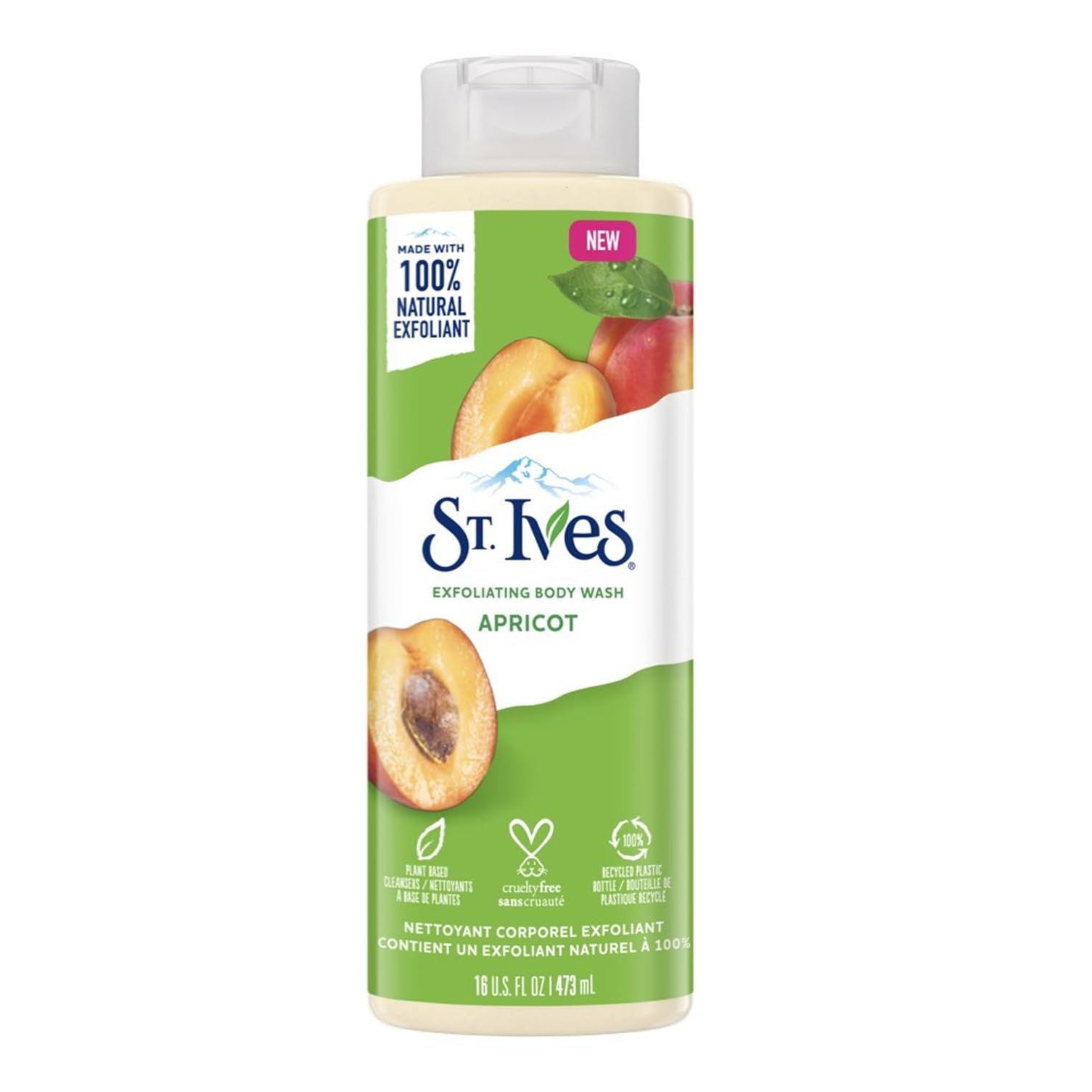 St. Ives Exfoliating Apricot Body Wash - Shower gel 100% Natural Extracts Cruel - St. Ives Official Product View 2
