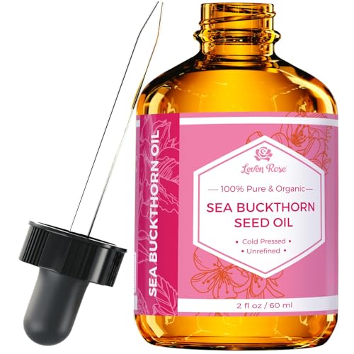 Leven Rose Sea Buckthorn Seed Oil, 100% Pure Unrefined Cold - Product Imagery