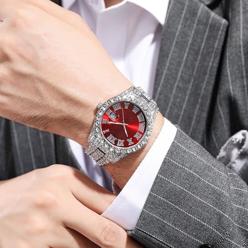 6Pcs Women Men Luxury Wholesales Watch Fashion Diamond Quartz - Product Imagery
