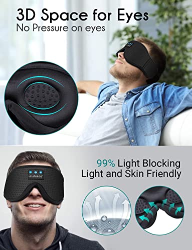 LC-dolida Sleep Mask with Bluetooth Headphones,Sleep Headphones - Product Imagery