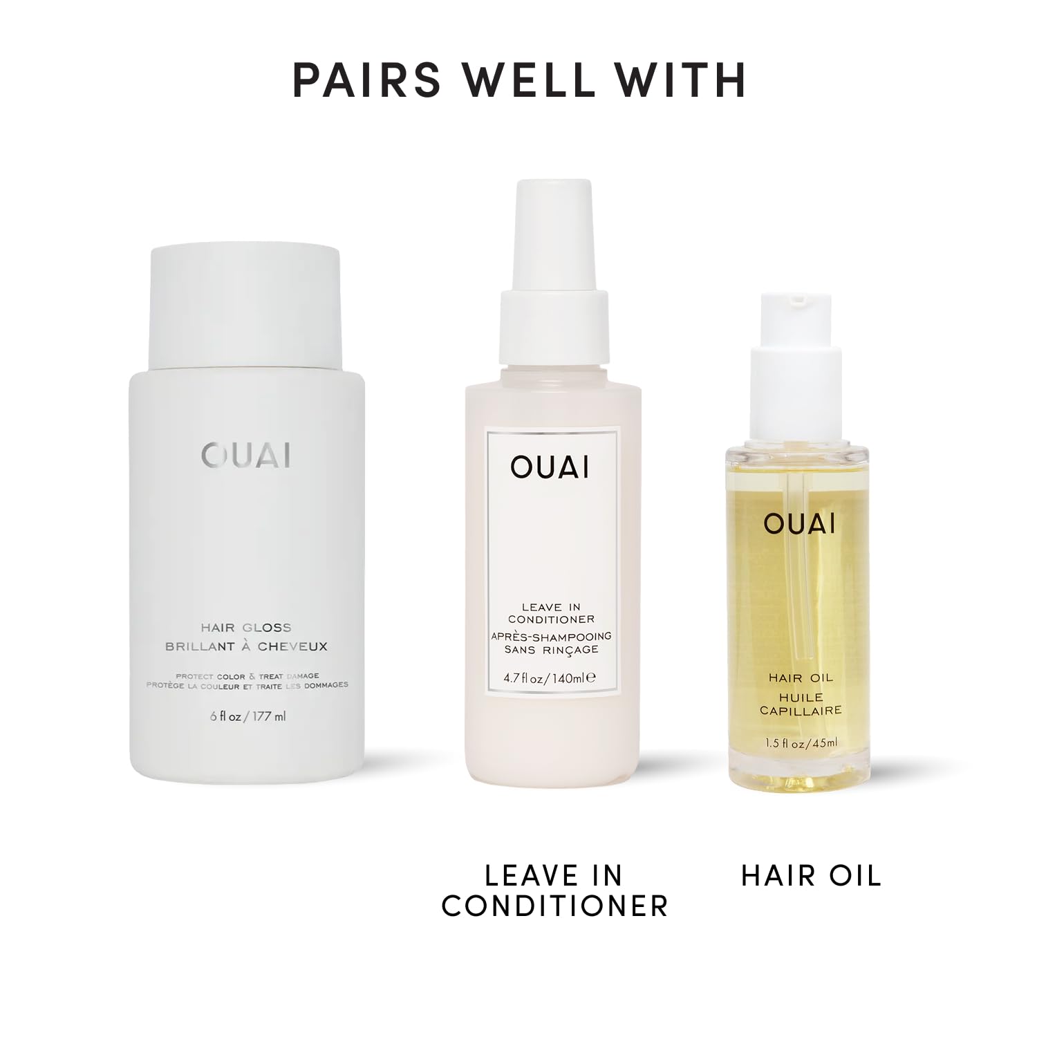 OUAI Hair Gloss - In-Shower Shiny Hair Treatment & Glaze - View 9