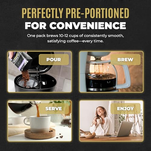 Colonial Coffee Ground Frac Packs, Breakfast Blend, Medium - Product Imagery