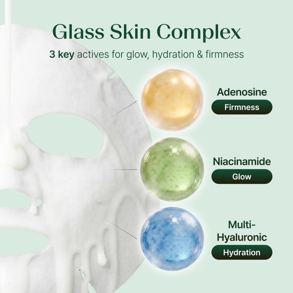 Sheet Mask with Niacinamide, Adenosine &amp; Hyaluronic Acid, - TAESI.K