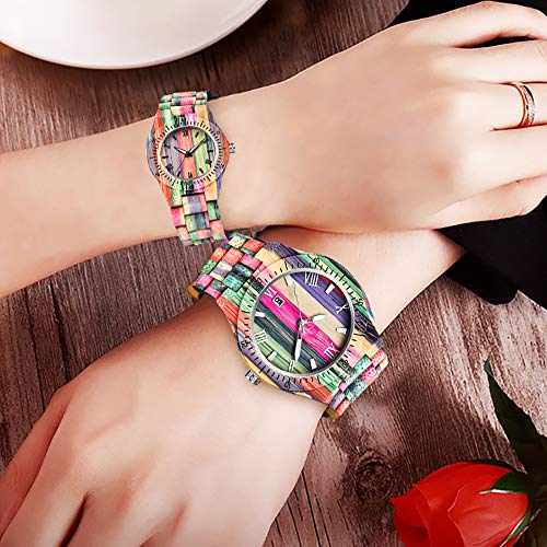 Tiong Womens Wooden Watch with All Wood Strap Analog Classic - Product Imagery