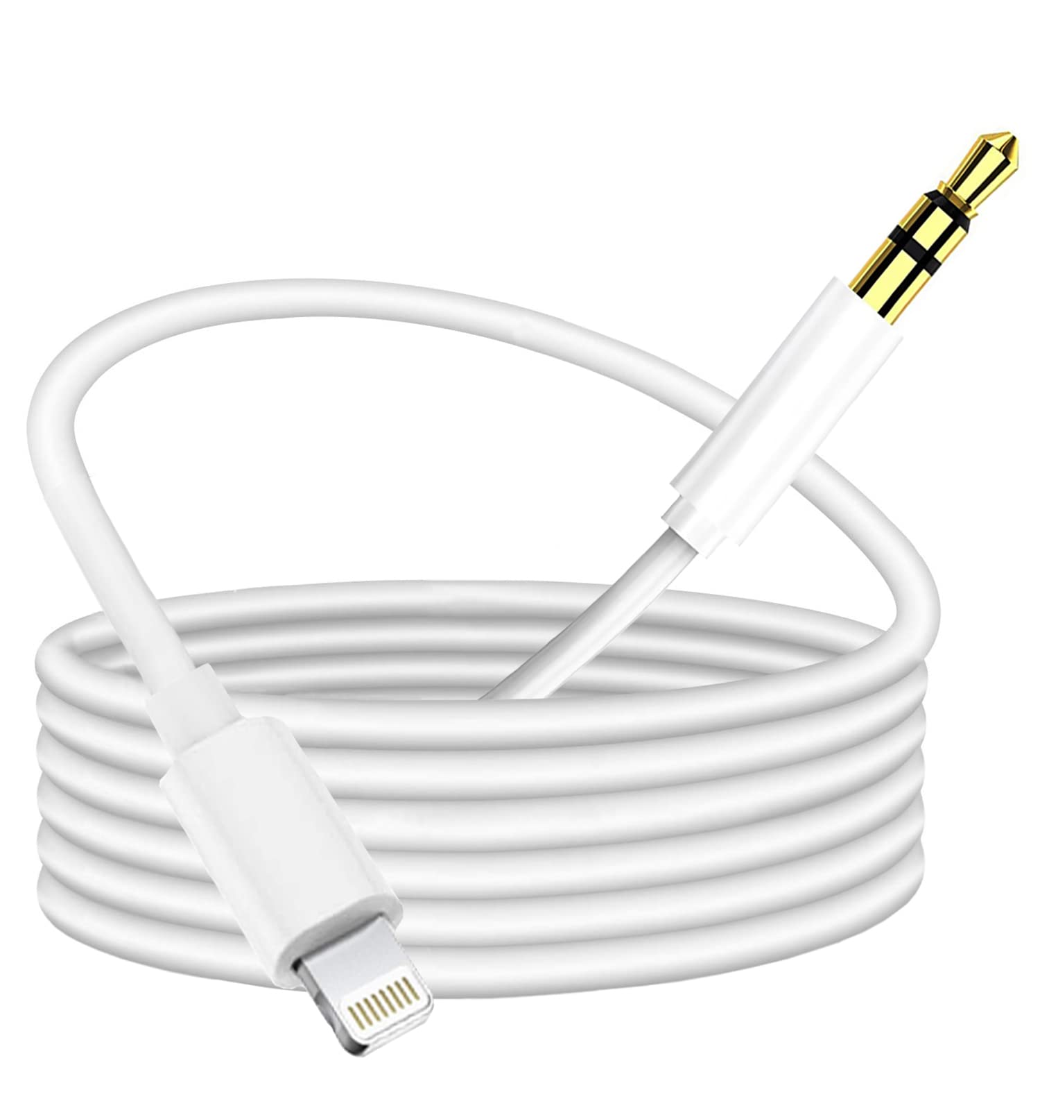 Hatuge Lightning to 3.5mm Audio Cable, Headphone Audio Jack Cord by Hatuge - Angle View 2