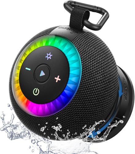 Bluetooth Shower Speaker IPX7 Waterproof: Removable Suction Cup, - Product Imagery