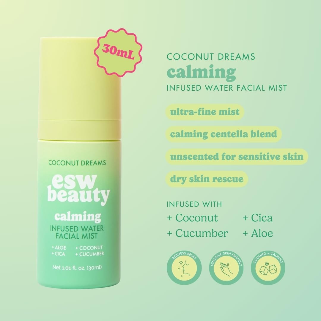 ESW Beauty Mini Facial Mist Duo Hydrating Face Spray Bundle - ESW Beauty Official Imagery - 5