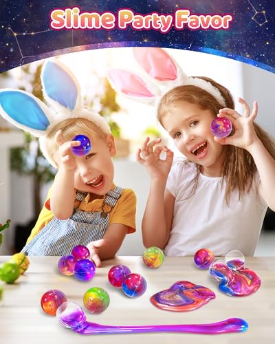 24 Pack Galaxy Slime Party Favors Classroom Prizes for Kids - Product Imagery