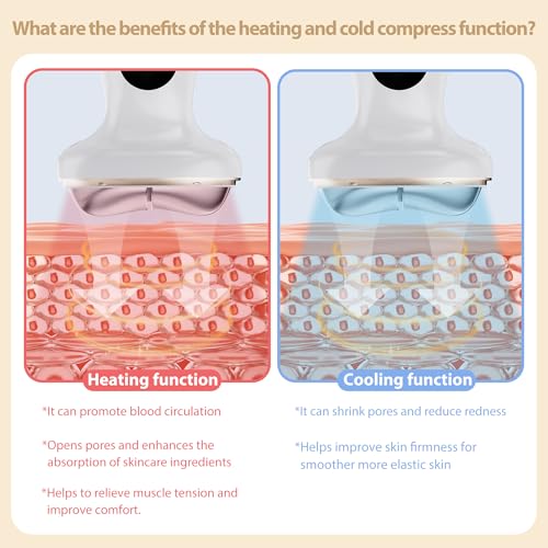 Upgraded Hot & Cold Dual Mode Face and Neck Beauty Massager, 7 - Product Imagery
