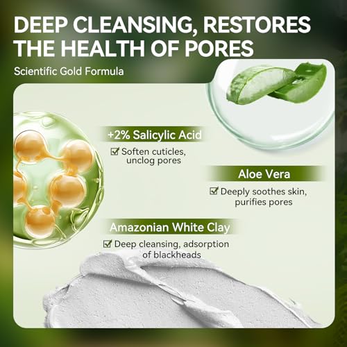 LANBENA 2.0 Blackhead Remover Mask, Nose Pore Strips with 2% - Product Imagery