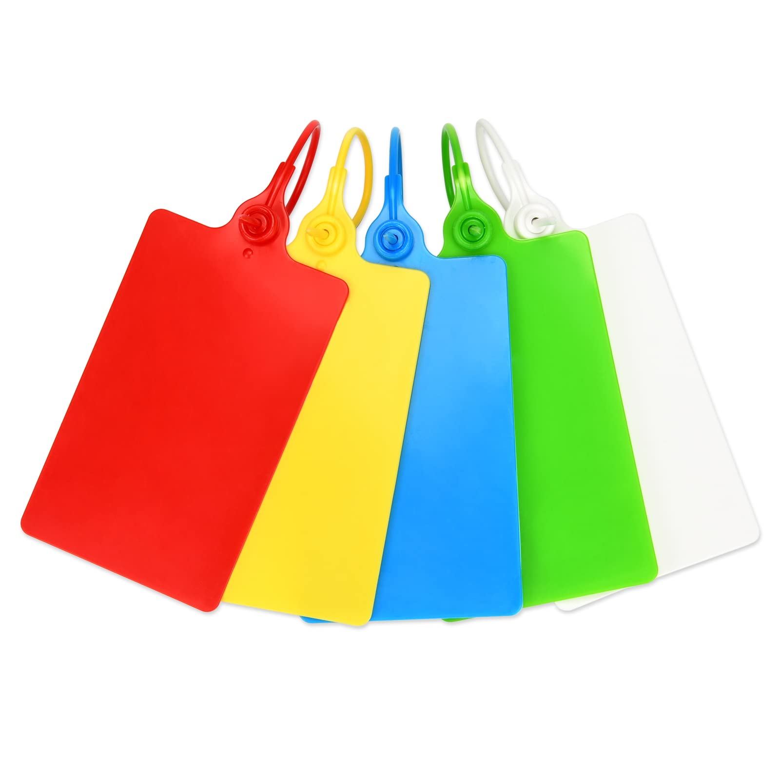 LeadSeals 100 Plastic Shipping Tags - Waterproof, Writable, Hangi - LeadSeals Official Product View 10