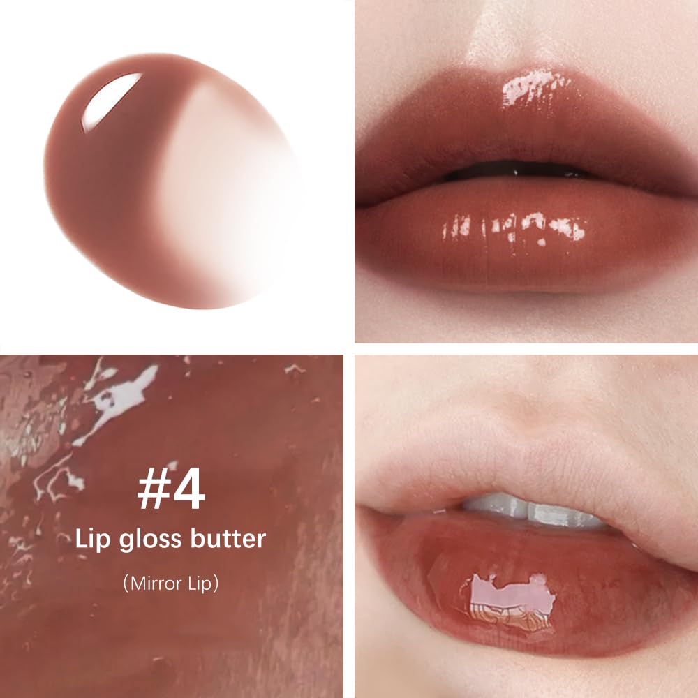 BAISEN DIARY 2PCS Lip Gloss with Brown Lip Liner Lip Combo Set – Choco - View 6