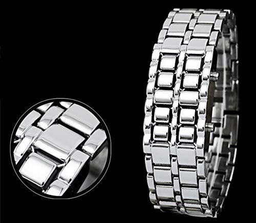 Women's Men's Watches Fashion Novelty Lava Red Blue LED Digital - Product Imagery
