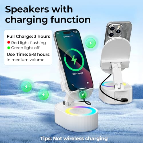 AKLLCCR Wireless Induction Audio Bluetooth Speaker 5in1 Phone - Product Imagery