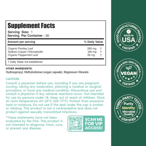 Her Fantasy Box | Body Magic | Chlorophyll Capsules - 30 Vegan - Product Imagery