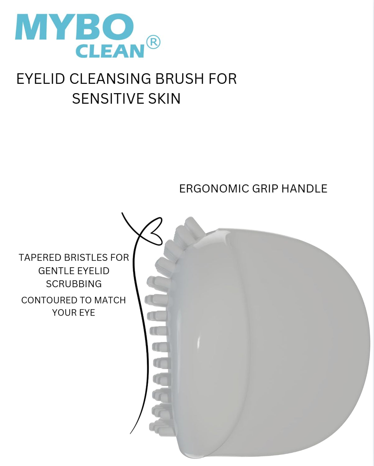 Mybo Clean Eyelid Cleansing Brush for Sensitive Skin - Myboclean Official Imagery - 5