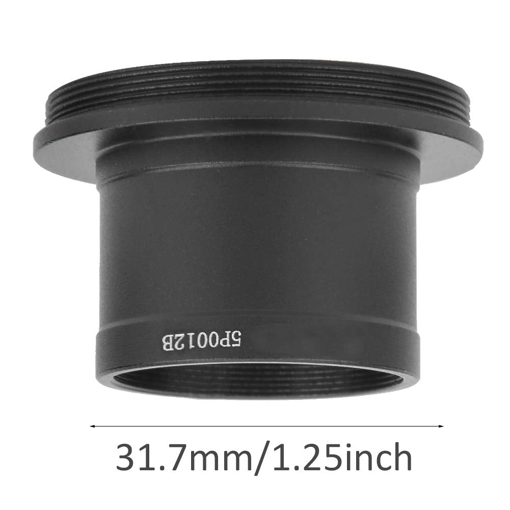 Telescope Camera Adapter, 1.25 Inch T Mount Eyepiece Lens Adapter Ring with M42 x 0.75 Thread for Astronomy Telescope