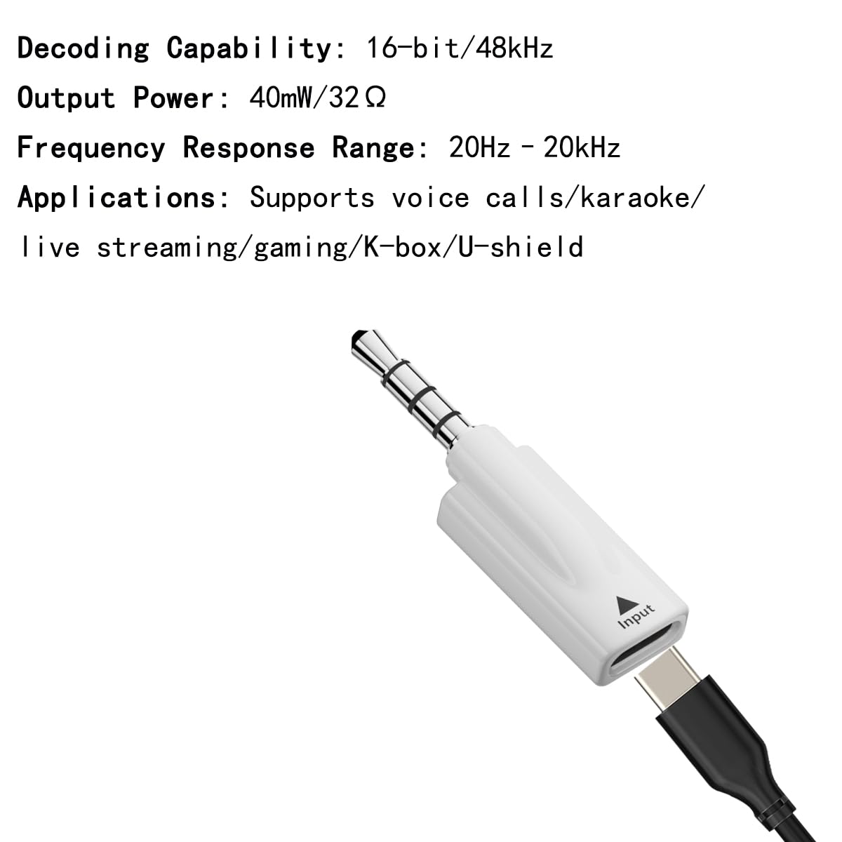 rgzhihuifz Headphone Jack Adapter,TypeC Female to 3.5mm Male Audi by rgzhihuifz - Angle View 3