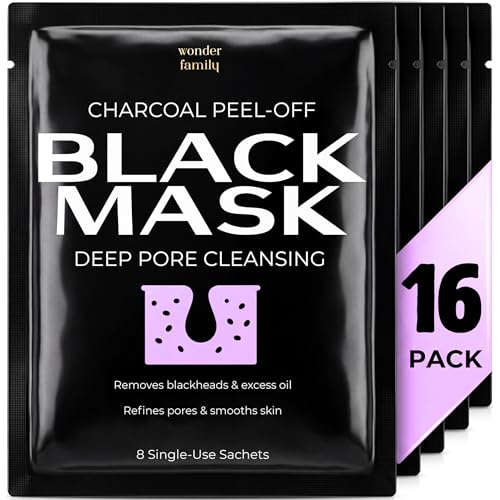 Black Mask Peel Off Face Mask with Activated Charcoal, Blackhead - Product Imagery