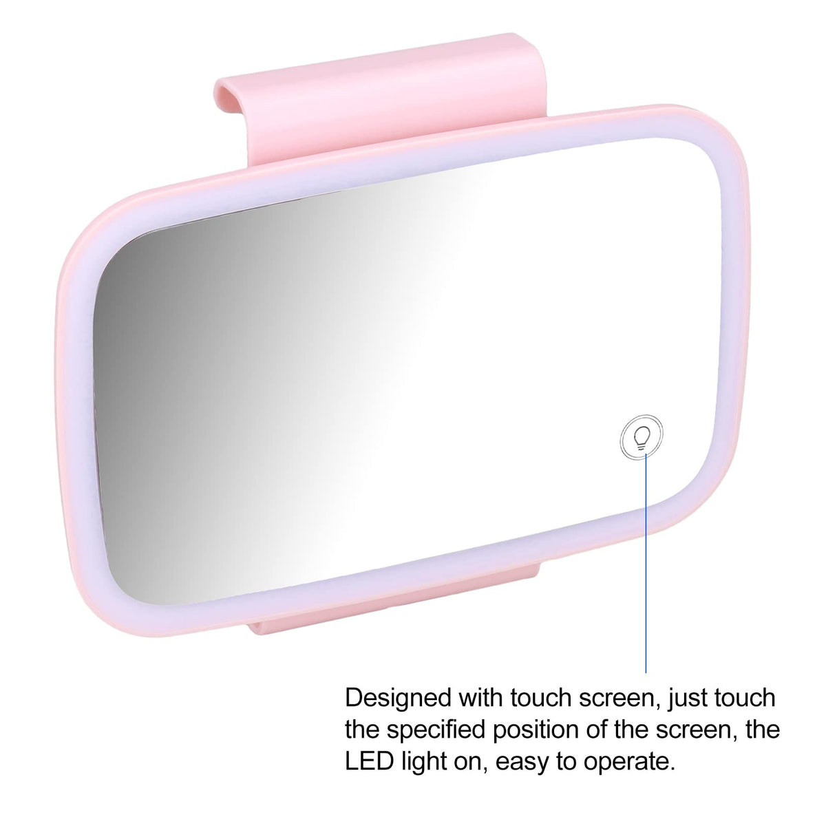 Car Cosmetic Mirror Car Sun Visor Makeup Mirror Surround LED - Keenso Official Imagery - 8